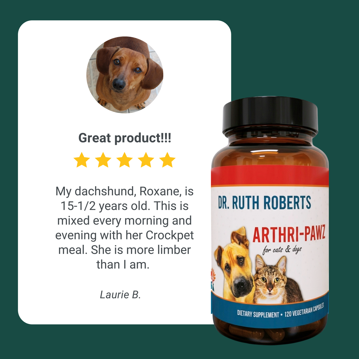 Arthri-Pawz – with Glucosamine for Cats and Dogs
