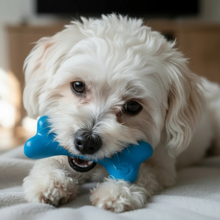 PUP-X Rubber Bone Dog Toy - Durable, Floats, Chew Toy for Large Dogs | USA