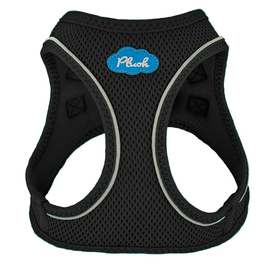 Plush Step In Air Mesh Harness - Black